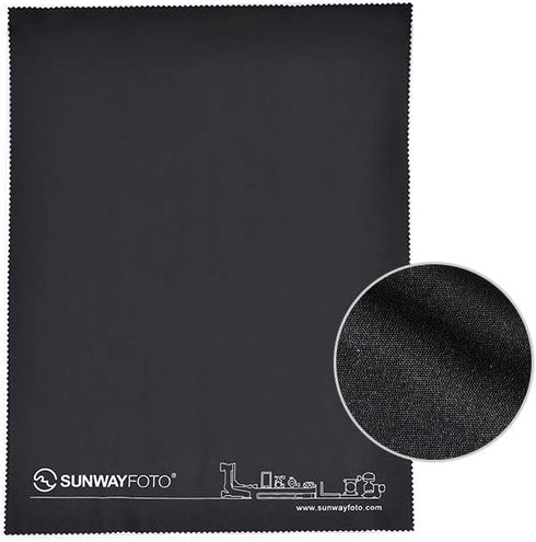 5 x Sunwayfoto LC-01 Lens Filter Cleaning Cloth 16" x 12" Black Cotton Clean Sunway...