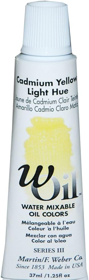 wOil 37ml Water Mixable Oil Color, Cadmium Yellow Light Hue...
