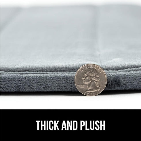 GORILLA GRIP Memory Foam Bath Mat, Soft Absorbent US Designed Bathroom Rug, Gripping Dots Machine Washable Bathmat, Cushioned Floor Mats, Shower S...