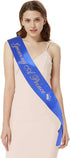"Growing A Prince" Sash & Dad to Be Pin Kit - Little Prince Baby Shower It's A Boy Royal Prince Gift (Royal Blue)