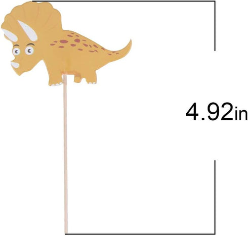 60 Pieces Dinosaur Cupcake Toppers Picks for Kids Birthday Party and Baby Shower Cake Decoration...