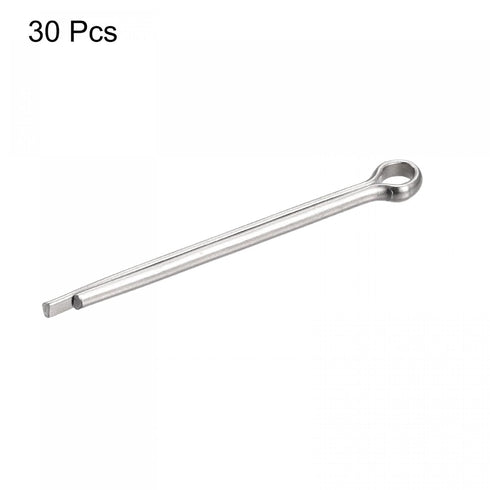 uxcell Split Cotter Pin, 2.5mm x 40mm Stainless Steel Clip Fastener Fitting for Automotive, Mechanics, Silver Tone, 30Pcs...
