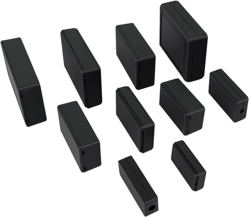 LeMotech 5 Pieces Plastic Project Box ES Junction Case for Electronic Project, Black 3.15 x 1.97 x 1.02 inch (80 x 50x 26 mm)...