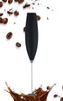 Powerful Handheld Milk Frother and Foam Maker for Lattes - Whisk Drink Mixer, Mini Foamer for All Coffees, Matcha, Hot Chocolate (Black). With a s...