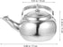 PRETYZOOM Stainless Steel Tea Pot with Infuser,Tea Kettle 14cm Stovetop Teapot Hot Water Pot Teapot Blooming and Loose Leaf Tea Maker Tea Brewer f...