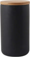 YYW Ceramic Food Storage Jar Canister with Airtight Wooden Lid, Modern Design Food Canisters Loose Tea Coffee Sugar Spice Nuts Snacks Seasonings S...