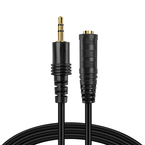 TNP AUX Headphone 3.5mm Extension Cable (3 Feet) - Male to Female Extender Audio Auxiliary Jack Adapter Wire Cord Plug Connector for iPhone iPod i...