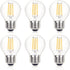 LED Edison Light Bulbs, Non-Dimmable 4W G45 2700 Kelvin E26 LED Bulb, 40W Incandescent Equivalent Warm White Light Bulb for Tiffany Large Table La...