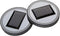Youngine Pack of 2, Solar LED Car Cup Holder Mat Pad Waterproof Bottle Drinks Coaster Built-in Light and Vibration Sensor Car Interior Decoration ...