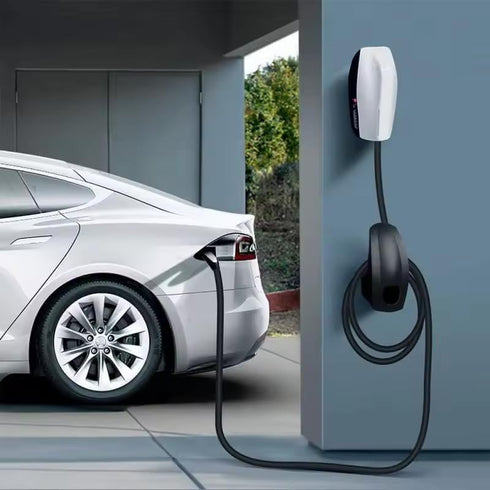 MAX GREEN Tesla Electric Vehicle Charging Cable Organizer/Tesla EV Charger Holder Wall Mount Charger Holder, Car Accessories, Accessory for Model ...