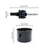 Hole Saw with Heavy Duty Arbor,HSS Annular Hole Saw Cutter Drill Bit for All 1/2 Electric Drills for Wood,Plastic, Drywall and Metal Round Pipe(63...