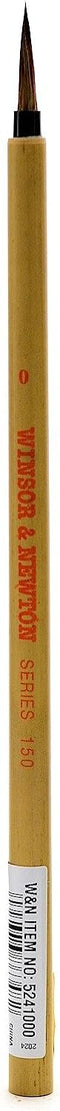 Winsor & Newton Series 150 Bamboo Short Handle Brush-Round #0, 0,Brown...