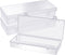 Rectangular Plastic Storage Containers, 3 Pcs Small Clear Storage Box with Hinged Lids Empty Bead Organizer Storage Cases for Small Items Jewelry ...