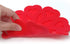 Allydrew, Multi-use Durable Flexible Non-Slip Insulated Trivet Silicone Pot Holders, Set of 4, Red Hearts...