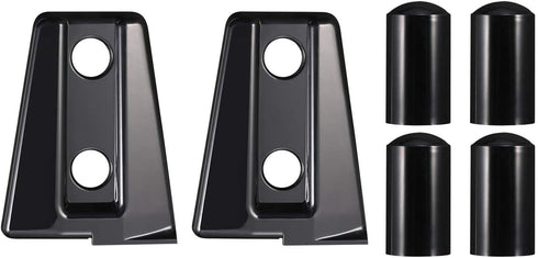 Hooke Road Black Hood Hinge Cover for 2007-2018 Jeep JK Wrangler & Unlimited - Pack of 2...