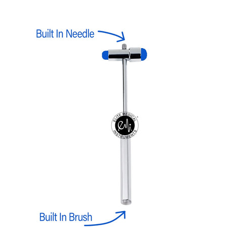 EMI Buck Neurological Reflex Testing Medical Hammer - Comes with Needle and Brush (Royal)...