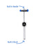 EMI Buck Neurological Reflex Testing Medical Hammer - Comes with Needle and Brush (Royal)...