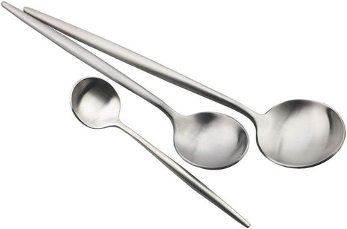 JASHII Luxury Flatware, Silverware Sets, 6-pieces Elegant Cute 18/10 Stainless Steel Silverware Set for Eating Home Kitchen Hotel Restaurant, Serv...