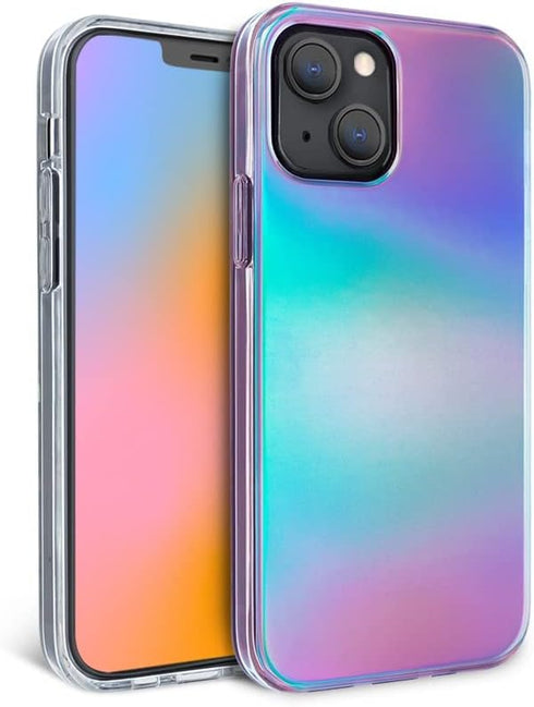 FELONY CASE - iPhone 13 Mini Case - Stylish Aura Holographic iPhone Case - Wireless Charging Compatible - Anti-Scratch, 360° Shockproof Protective...