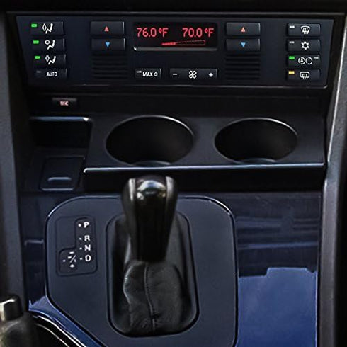OxGord Dual Cup Holder Insert Best for BMW E39 5-Series Sedan/Turing - Front Center Console Organizer - Black...