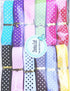 Chenkou Craft 24 Yards 5/8" Dot Grosgrain Ribbon Total 12 Colors Mix Lots Bulk (Multi-color, 5/8“)...
