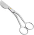Applique Pelican Duckbill Blade 5.8 Inch - Double Bent Curved Offset Handle Scissors with Pouch Sleeve for Embroidery, Fabric, Thread, Knitting, S...