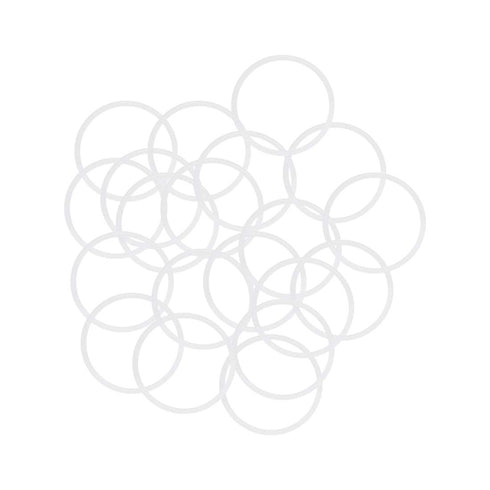 uxcell Silicone O-Rings, 27mm OD 24mm ID 1.5mm Width VMQ Seal Gasket for Compressor Valves Pipe Repair, White, Pack of 20...
