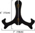 Artliving Black 6 Inch Wood-like Easels Plate Stand Holder Display Stands -Set of 2...