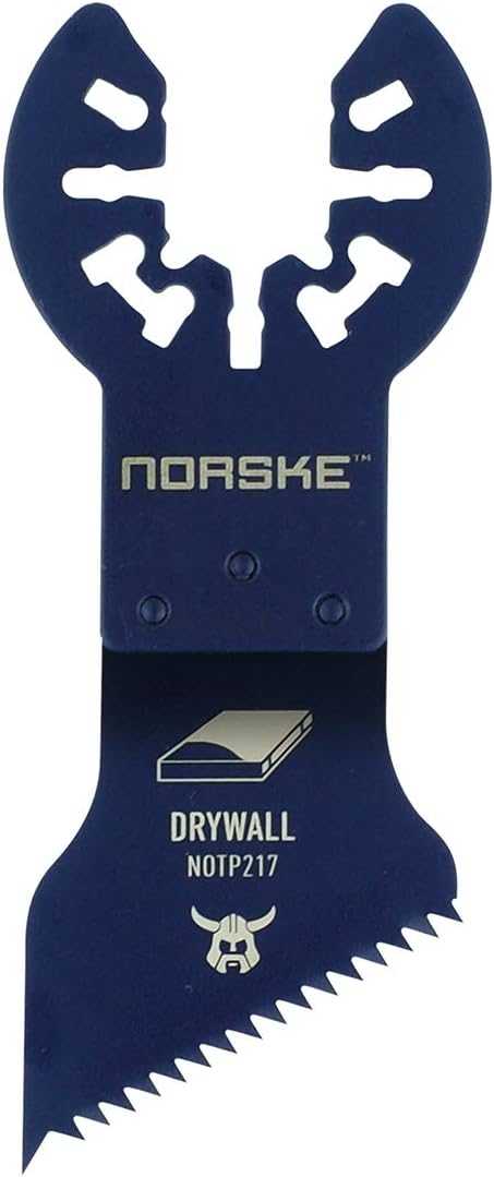 Norske Tools NOTP217 Oscillating Multi Tool Accessory Blade Universal Fit for Drywall Cutting...