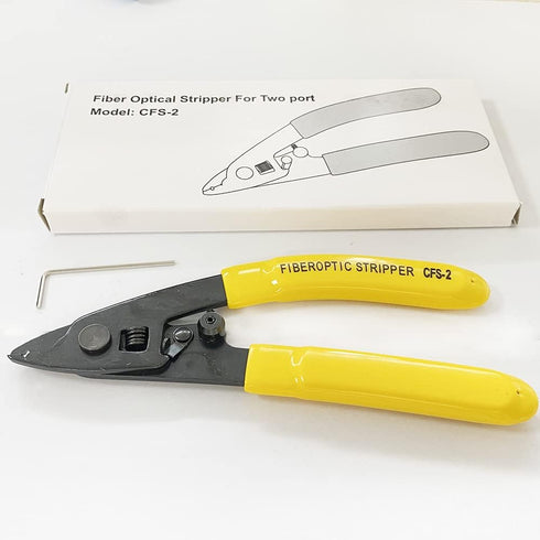 CFS-2 dual-port optical fiber stripper leather wire and cable coating stripper electrician manual tool (1PCS)...
