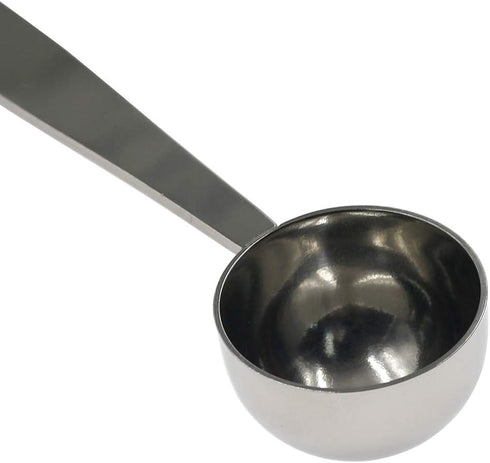 2-in-1 Coffee Scoop Stainless Steel Measuring and Tamping Coffee Spoon(15ml)-1pc...