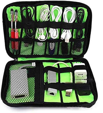 1pack Travel Electronics Cable Organizer Bag Portable Storage Case for Mobile Phone Hard Drive Cords USB Cables Charger Organizer...