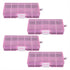 4 Pcs 10 Grids Removable Plastic Jewelry Boxes Clear Bead Storage Boxes Small Item Organizer Boxes Adjustable Divider Boxes Containers for Craft W...