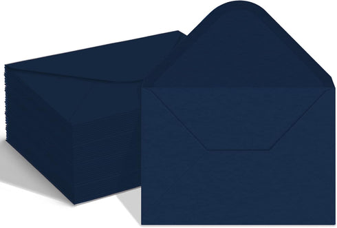 100 Pack 4x6 Envelopes for invitations, Navy Blue A6 Envelopes, Postcard Envelopes, Photo Envelopes, Used for Graduation, Wedding, Baby Shower-(6....