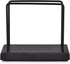 NIRMAN Acacia Wood Base Iron Standing Napkin Napkin Holder for Kitchen & Dining Tables, Indoor & Outdoor Use (Black) (6" x 3" x 5")...