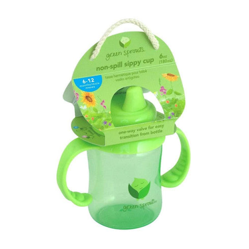 green sprouts Non-spill Sippy Cup | One-way valve for easy transition from bottle | Prevents leaks & encourages sucking, Firm spout made from safe...