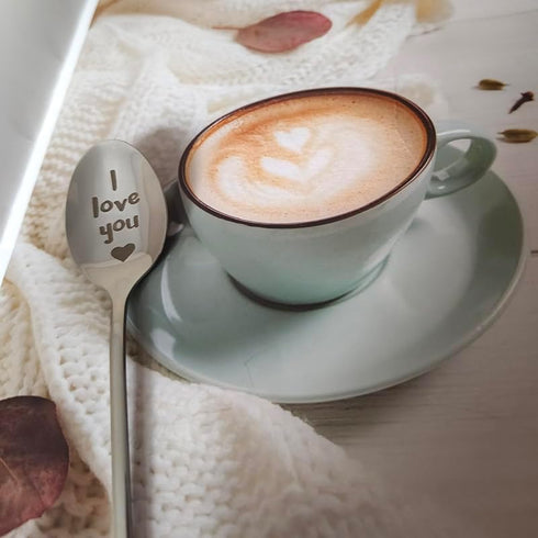 Couple Gift Spoons for Boyfriend Girlfriend I Love You Gifts Spoon for Him Her Anniversary Christmas Gift for Husband Wife Coffee Tea Lover Gifts ...