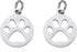 DanLingJewelry 10 pcs 304 Stainless Steel Dog Paw Print Charm Doggy Bear Cat Animal Footprint Pendant for Jewelry Makings 14x12mm...