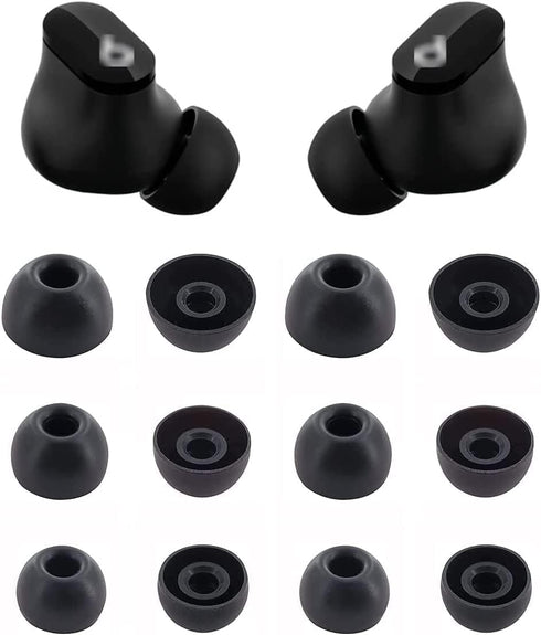 Replacement Earbuds Tips Silicone Eartips for Beats Studio Buds + / Beat Studio Buds Headphones Fit in Case Buds Tips,6 Pairs S/M/L 3 Size,Black...