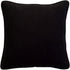 Satin Circle Lattice Black-Silver 16"x16" Pillow Cover Case Square Decorative Geometric Pattern Sham with Black Satin Piping for Home Decor, Sofa,...