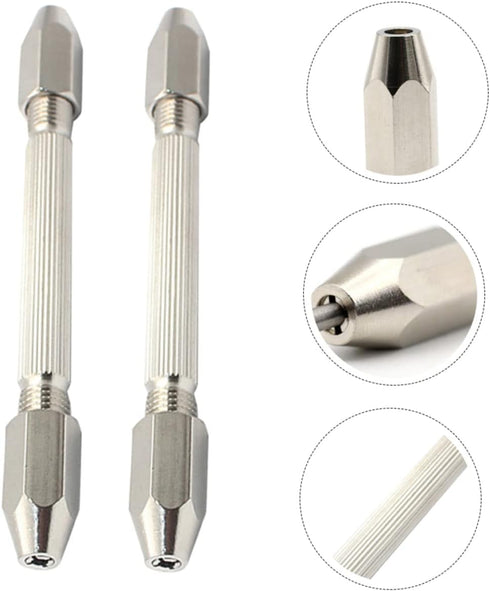 DOITOOL 6 Pcs Drill Model Mini Vise Mini Tools Pin Vise Hand T Tool Hand Auger Miniatures Miniature Tools Pin Vice Wire Tool Double Ended Pin Vise...