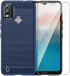for Nokia C21 Plus Case with HD Screen Protector, Upgraded Non-Slip Shock-Absorption Flexible TPU Carbon Fiber Bumper Soft Rubber Protective Phone...