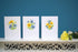 Vervaco Counted Cross Stitch Greeting Card Kit Blue and Yellow Flowers (Set of 3) 6" x 4.2"...