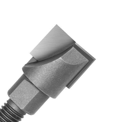 Wood Lock milling Cutter bits Shank 10MM CNC Cleaning Bottom Router Bit Woodworking Tools Two Screw Thread Lock Mortiser Milling Cutter, 1pcs, Mat...