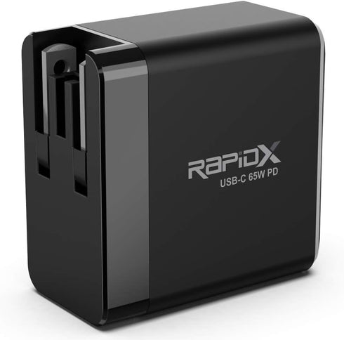 65W USB C Wall Charger, RapidX Type C Fast Charger Block for iPhone 14 13 12 Pro and Pro Max, iPad Pro, Samsung Galaxy, MacBook and Type C Laptops...