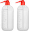 stonylab Chemical Wash Bottle, 2-Pack Lab Sealed Cylindrical Plastic Safety Lab Reagent Squeeze Wash Bottle, Sample Sealing Liquid Storage Contain...