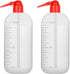 stonylab Chemical Wash Bottle, 2-Pack Lab Sealed Cylindrical Plastic Safety Lab Reagent Squeeze Wash Bottle, Sample Sealing Liquid Storage Contain...