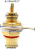 Gold Plated Female RCA Phono Panel Mount Chassis Socket Plug Jack Connector - (10 Pcs)...