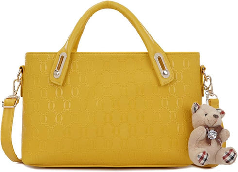 4pcs Set Handbags for Women Shoulder Bag Purse Card Holder Shopper Tote Satchels...