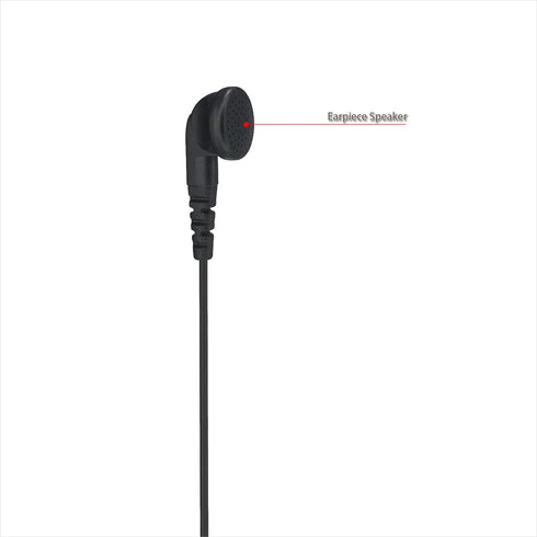 3.5mm Walkie Talkie Headset Ear Bud Earpiece PTT Mic Earphone for Motorola ST7000 LEX L11 Two Way Radio Replace PMLN7540...